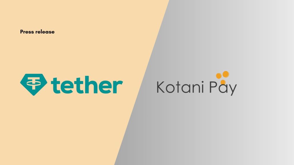 Tether and Kotani Pay investment announcement -