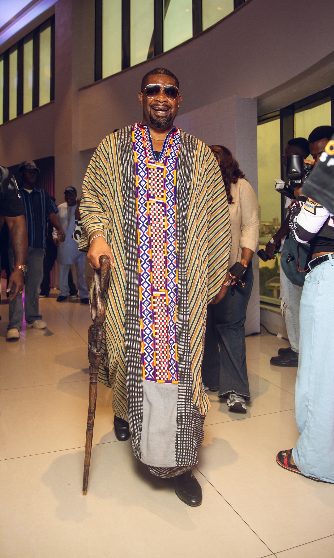 Music Executive, Don Jazzy attending a film premiere at EWA 2025