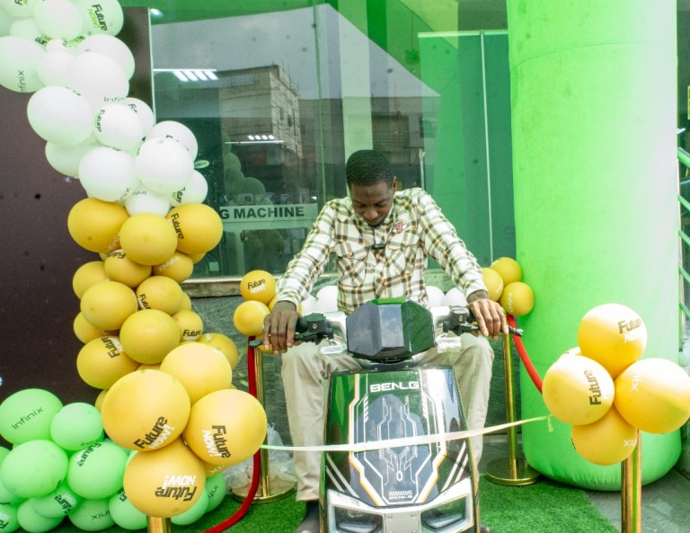 Infinix Rewards Customer with Electric Scooter