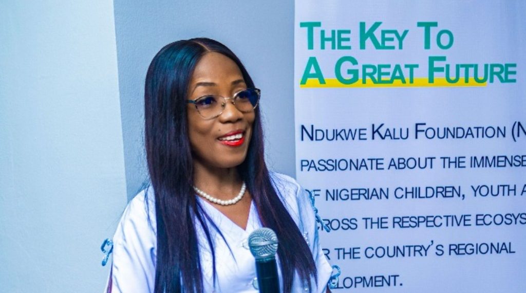 Ms. Erica Okibe, executive secretary of the Ndukwe Kalu Foundation