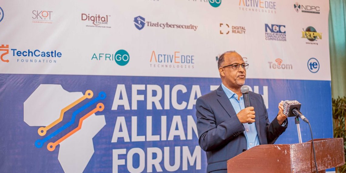 Muhammed Rudman of IXPN speaking at AfriTECH 5.0 and ATAEx Awards 2025