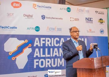 Muhammed Rudman of IXPN speaking at AfriTECH 5.0 and ATAEx Awards 2025