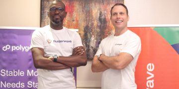 Olugbenga GB Agboola of Flutterwave and Marc Boiro of Polygon Labs