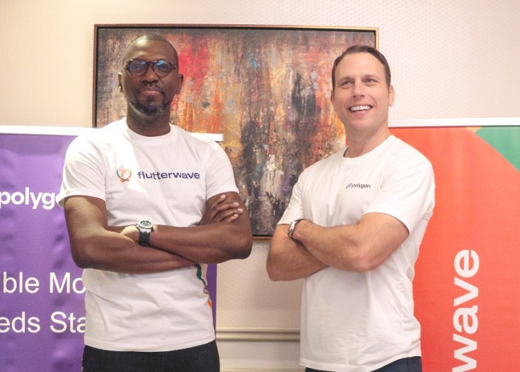 Olugbenga GB Agboola of Flutterwave and Marc Boiro of Polygon Labs
