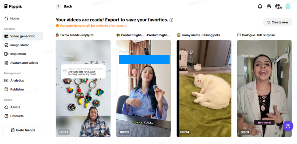 Pippit and Content Creator