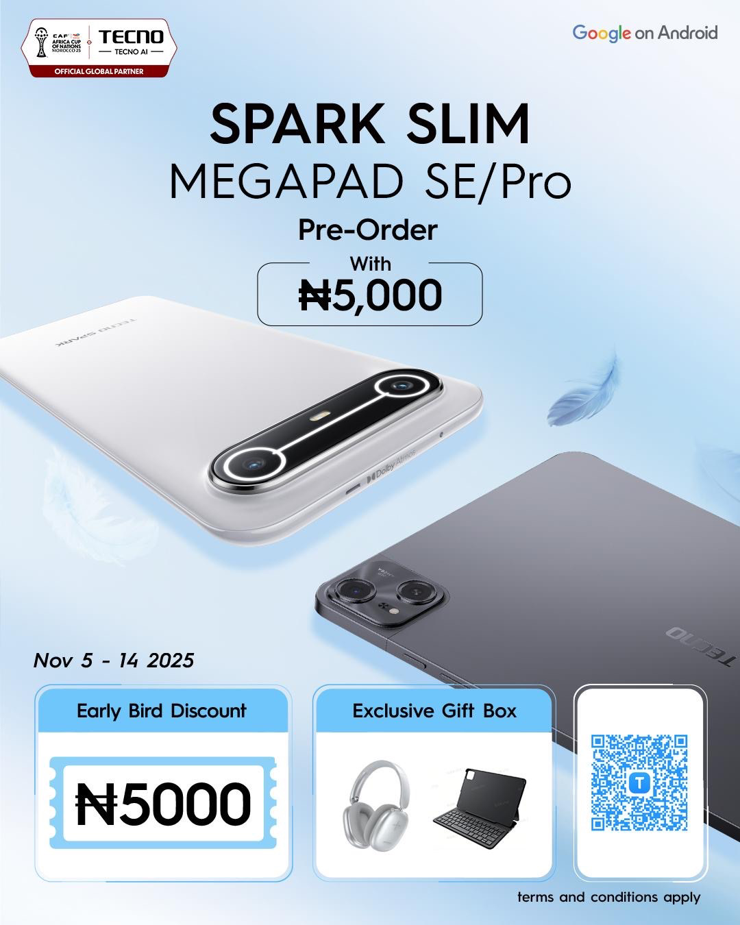 TECNO Begins 5-Day Countdown to MEGAPAD & SPARK Slim Launch
