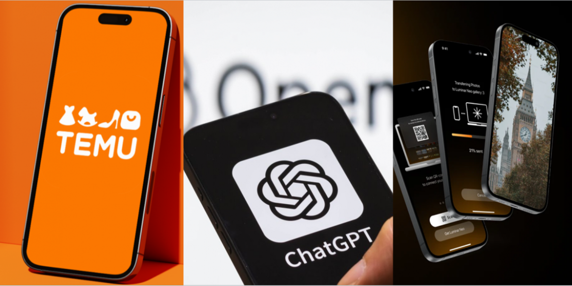 Temu, ChatGPT Consumer Apps to download