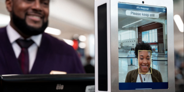 Airport Check-in, Biometric identification, digital identity - ID, verification - Angola