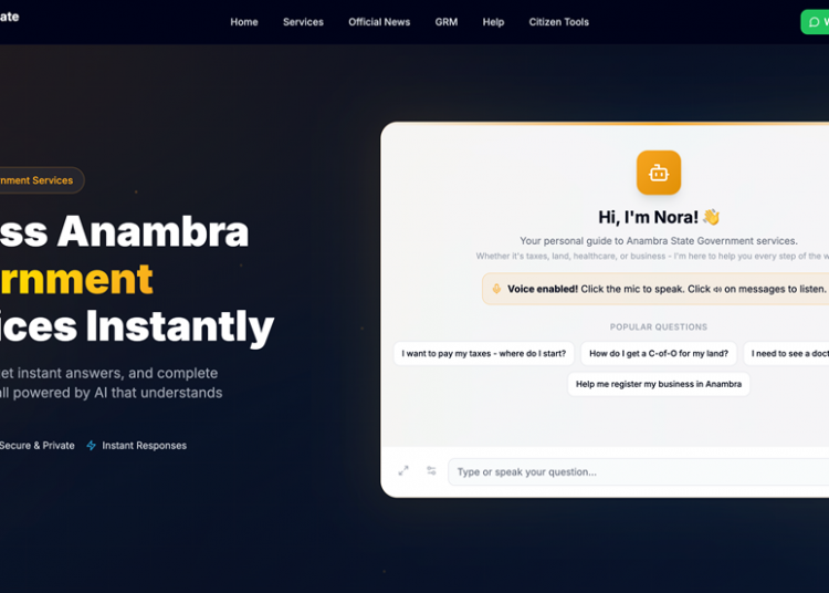 Anambra SmartGov homepage