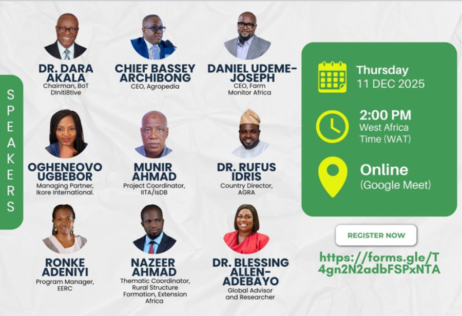 Experts at DIniti8tive-Agropedia Webinar Outline Practical Climate Risk Mitigation Measures  