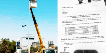 Motorist to pay for damaged Streetlight in Lagos