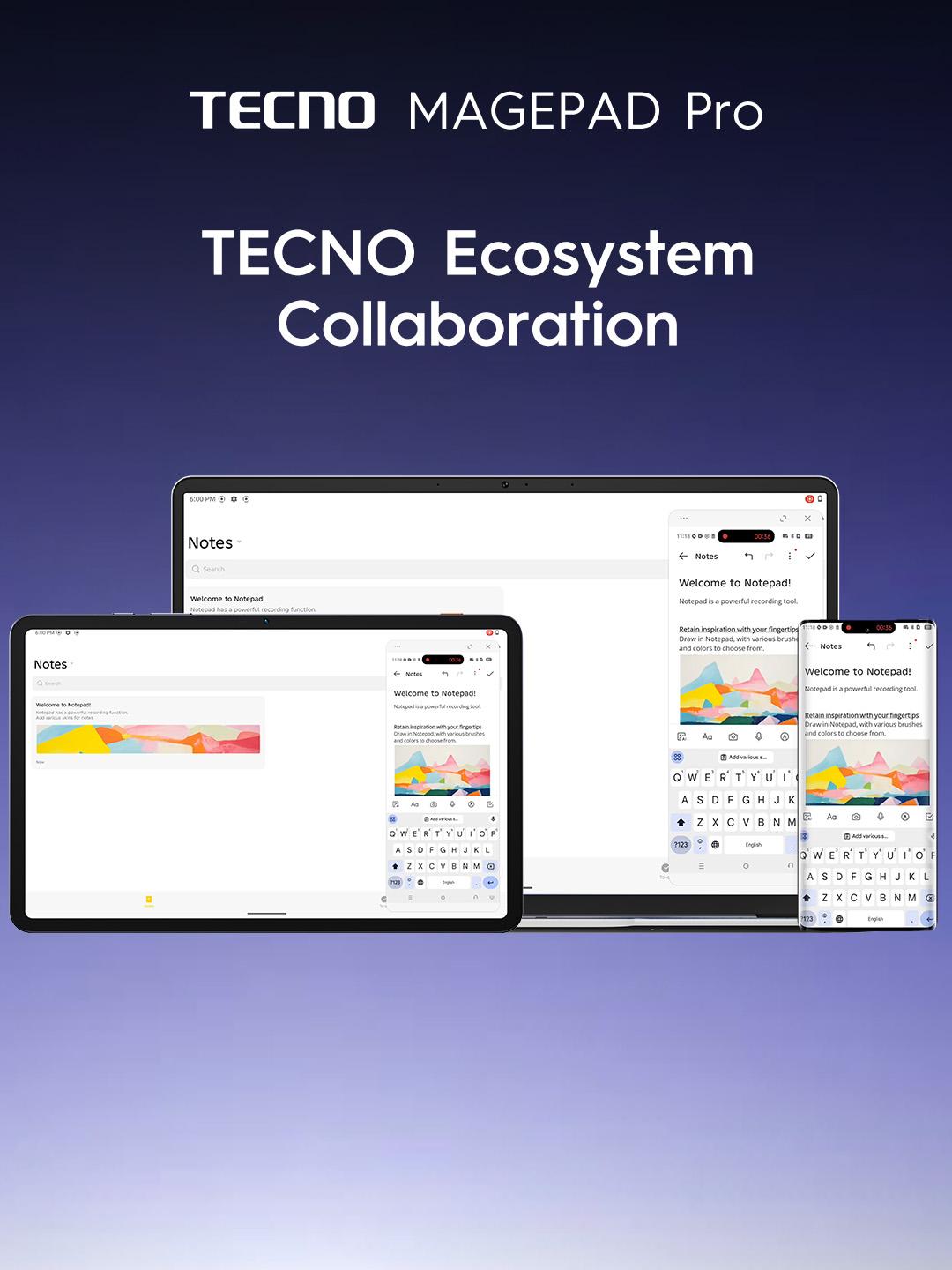 TECNO Megapad features