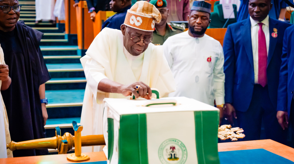 President Tinubu presented 2026 Appropriation Bill to joint NASS