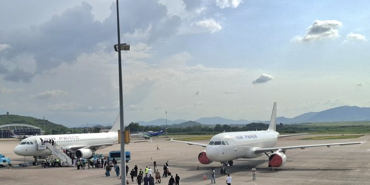 air passenger airlines traffic Lagos airport MMIA MM2 MM1 Air Peace | Nigerian airline operators | African airlines