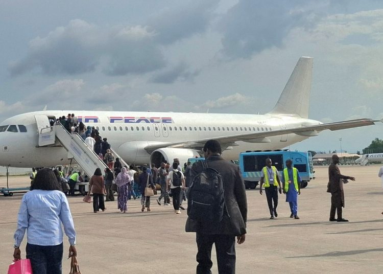 air passenger airlines traffic Lagos airport MMIA MM2 MM1 Air Peace | Ibadan–Abuja