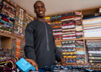 A Kano trader using Moniepoint
