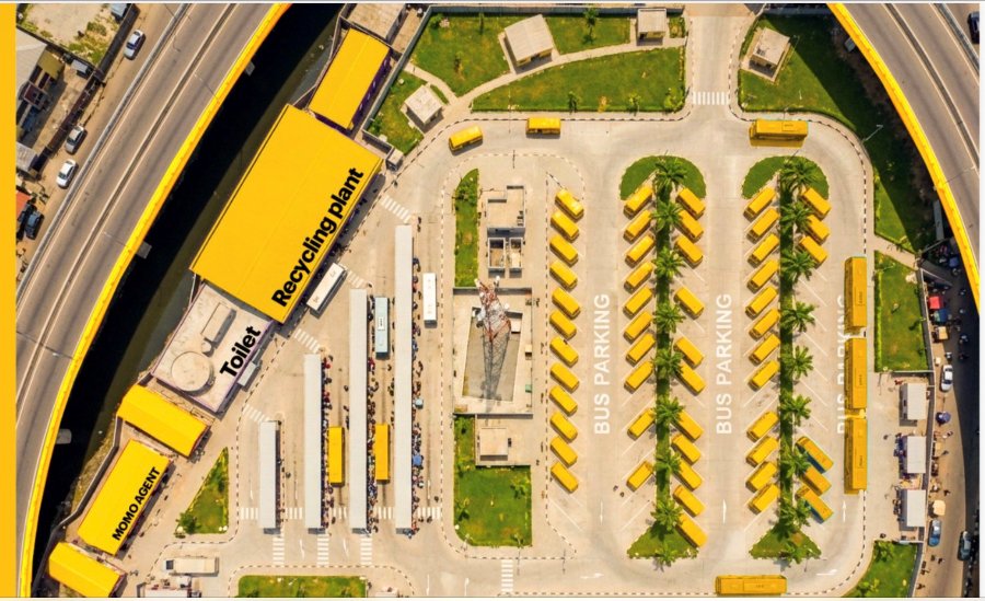 Obalende Y’ELLO Bus Park by Lagos State and MTN Nigeria