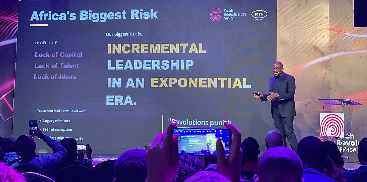 Shoyinka Shodunke, MTN CIO speaking at Tech Revolution Africa 2.0