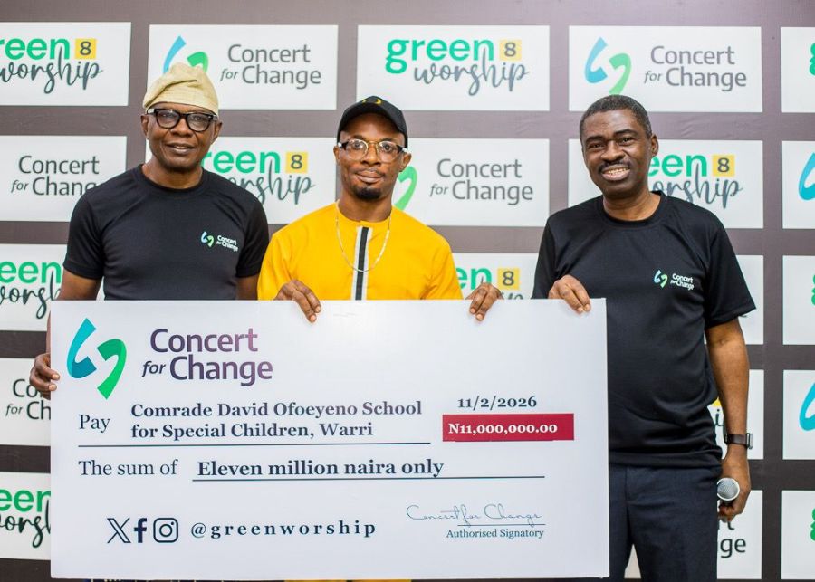 Concert for Change increases charity disbursement by 50% to N55 million following Green Worship 8