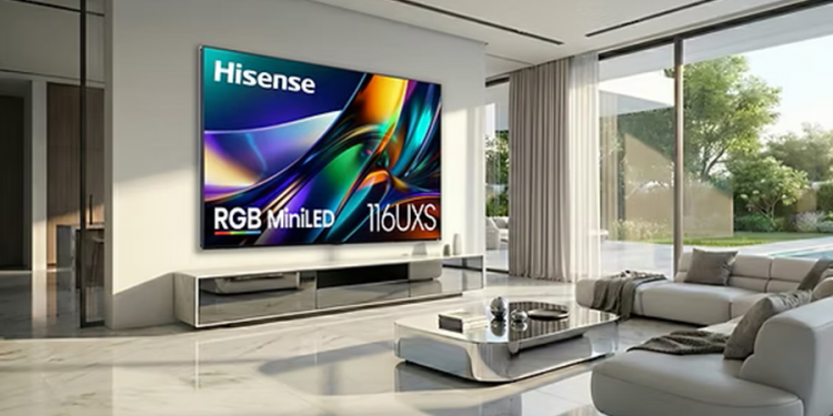 Hisense global no 1 100 inches TV