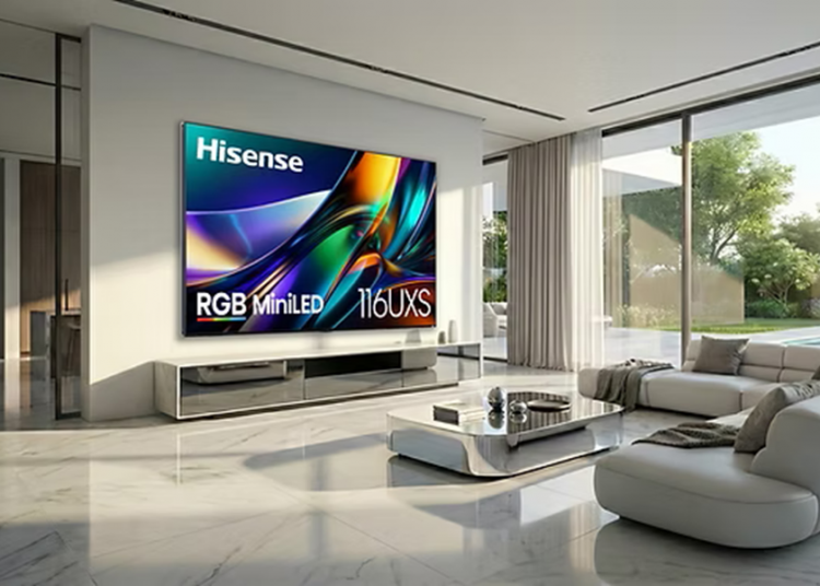 Hisense global no 1 100 inches TV