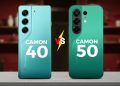 TECNO Camon 40  series vs Camon 50 series