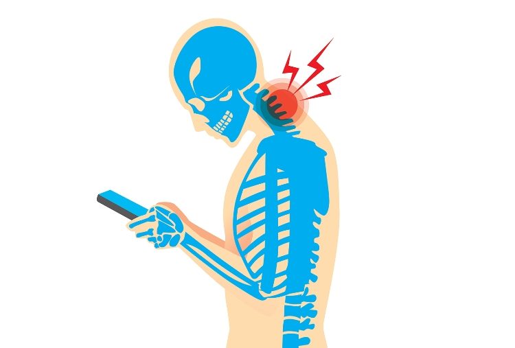 LUX Chin Up against Text neck