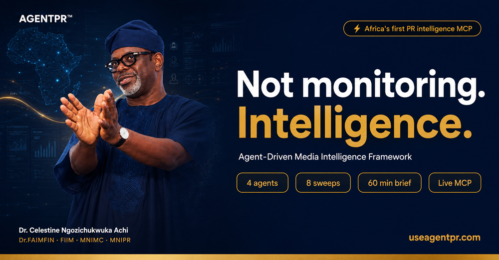 Celestine Achi Unveils AGENTPR, an Agent-Driven Media Intelligence Framework, PR Intelligence MCP