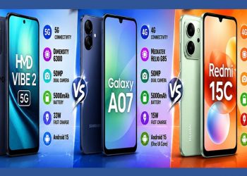 HMD Vibe 2 vs Samsung Galaxy A07 vs Redmi 15C