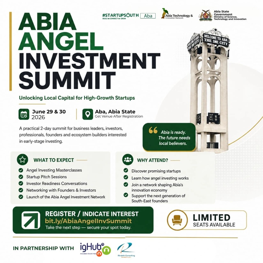 ‘Abia Angel Investment Summit to Unlock Local Capital for High-Growth Startups’
