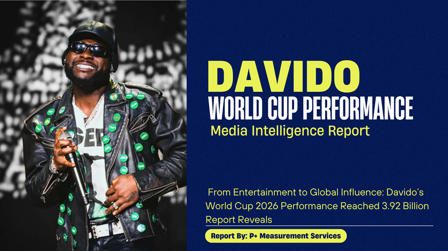 Davido’s World Cup 2026 Performance Reached 3.92 Billion People across 156 Countries – Report