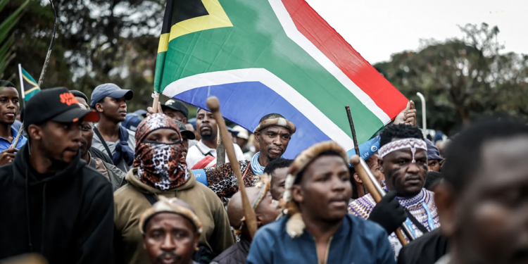 South Africa protests - image by Al Jazeera