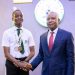 Governor of Enugu State, Peter Mbah, received 13-year-old STEM Olympiad gold medalist, Chimdiebube Onwubiko