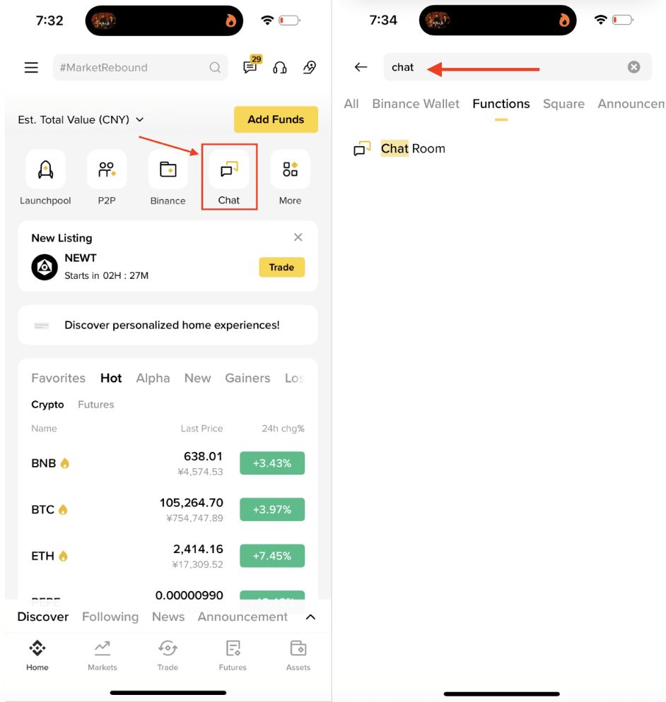 Pay-in-Chat by Binance