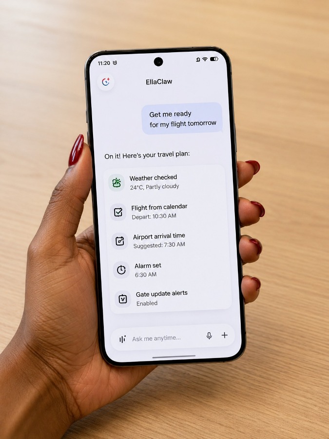 Agentic AI on smartphone