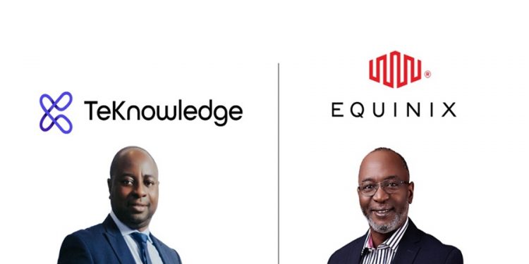 L-r: Olugbolahan Olusanya, territory director for Africa, TeKnowledge and Wole Abu, managing director, Equinix West Africa.