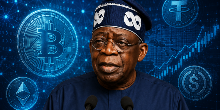 Tinubu and Virtual Assets - design by AI