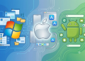 Windows, Apple and Andriod designed by Gemini AI
