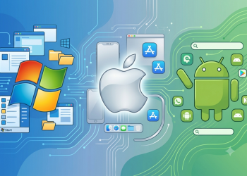 Windows, Apple and Andriod designed by Gemini AI